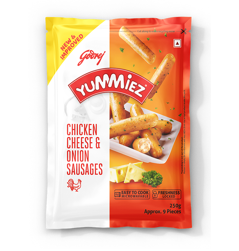 Chicken Cheese & Onion Sausages