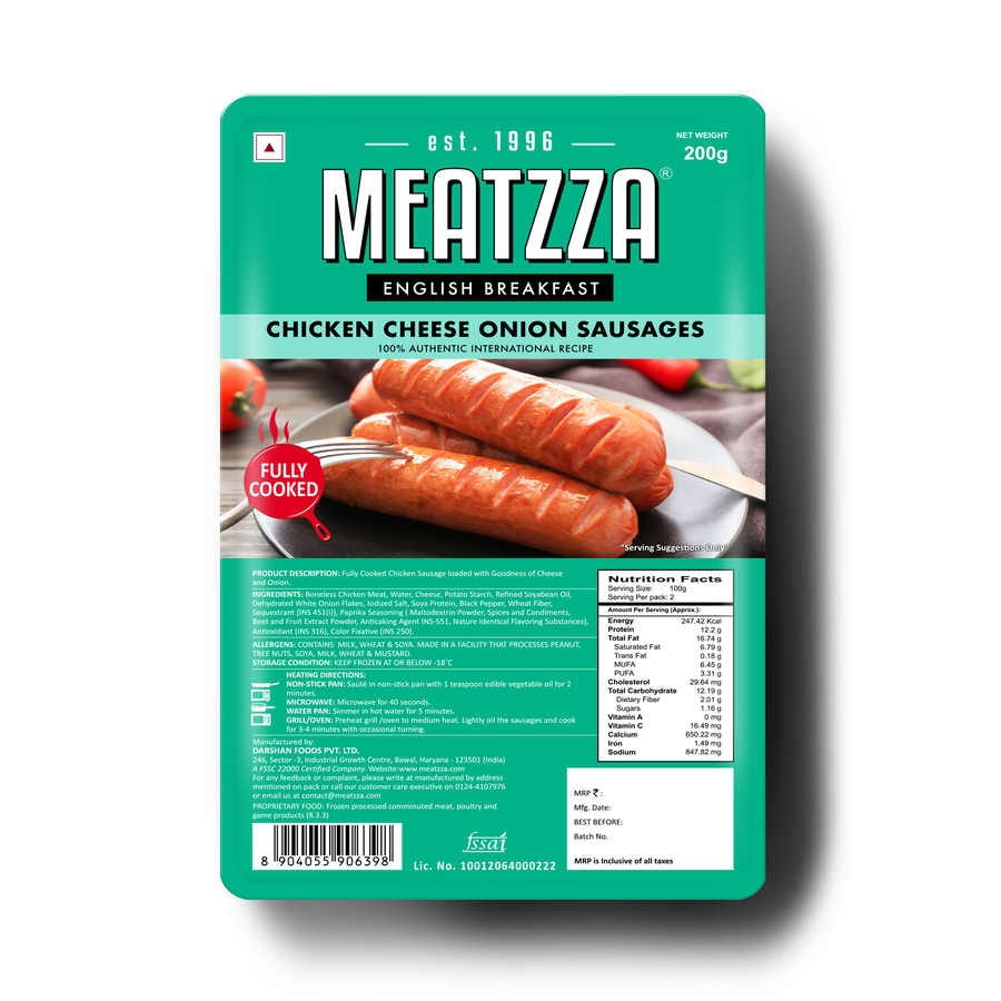 Chicken Cheese Onion Sausages